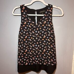 Banana Republic Black and Pink Sleeveless Tank Top